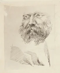 Director C. A. Zitting, estudio de retrato, rostro