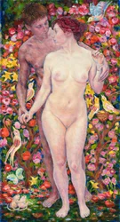 Desnudo de pie, Adán y Eva