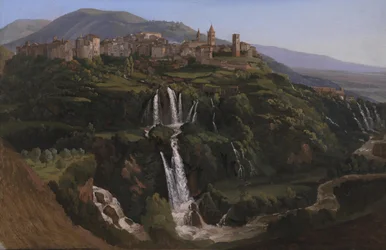 Vista de Tívoli en Italia