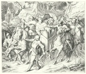 Martín Lutero es secuestrado a su regreso de la Dieta de Worms, 1521