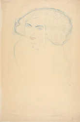 Cabeza de una mujer, c. 1916