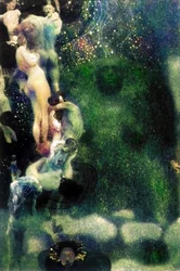 Techos pintados por Klimt en la Universidad de Viena