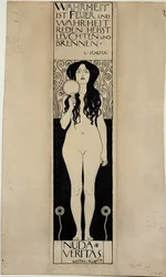 Nuda Veritas, Estudio para un óleo posterior