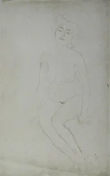 Mujer Desnuda Sentada, c.1903