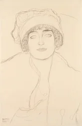 Retrato con sombrero, 1917-118