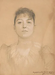 Retrato de una mujer, c.1890-1891