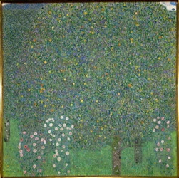 Rosas bajo los árboles. 1918 (pintura sobre lienzo)