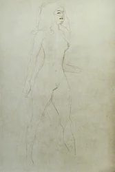 Desnudo de pie (verso)
