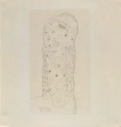 Pareja de amantes de pie, 1907-1908