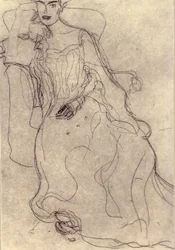 Estudio para la pintura Retrato de Adele Bloch-Bauer I