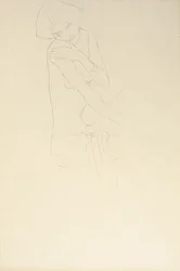Estudio para Adele Bloch-Bauer II, 1911