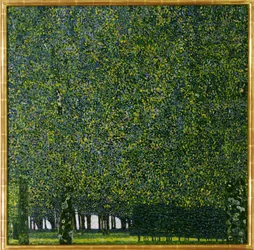 El parque, c.1910 (óleo sobre lienzo)