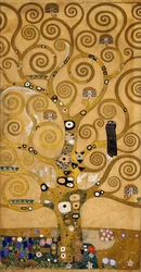 Árbol de la vida (friso Stoclet), detalle del lado izquierdo, hacia 1905-09