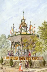 El templo de los regalos del Viena Schützenfest de 1898