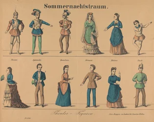 "Sueño de una noche de verano": Personajes de teatro