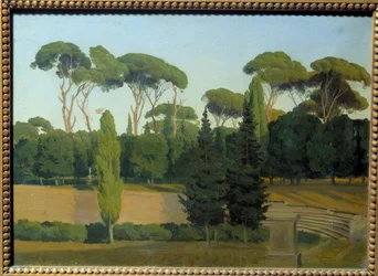 En los jardines de Villa Borghese