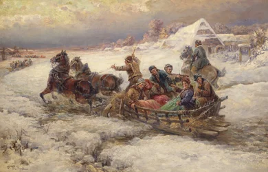 Troika en la nieve