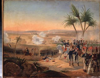 Escena de una ofensiva militar