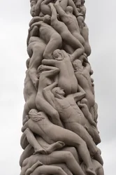 Monolito de personas, escultura en el Parque Frogner, Oslo, Noruega (granito)