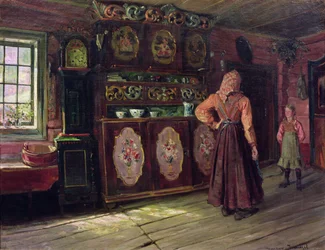 La conferencia (óleo sobre lienzo)