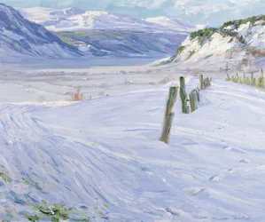 Paisaje de invierno (óleo sobre lienzo)