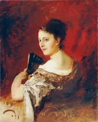 Theresia Fritz a la edad de unos 18 años