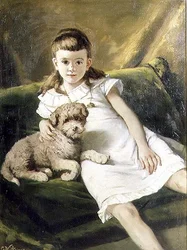 Niña con perro