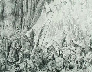 La Corte del Rey de Serendib, c.1868