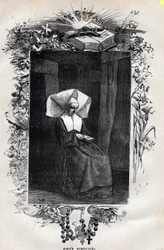 Retrato de la Hermana Simplice - Ilustración de Gustave Brion (1824-1877) para "Los Miserables - Primera parte: Fantine" de Victor Hugo (1802-1885) 1862