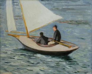 Barco de vela en el Sena