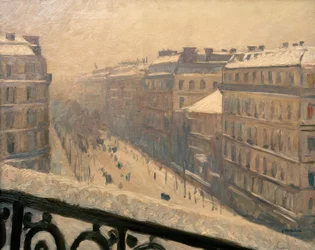 Boulevard Haussmann, efecto de nieve