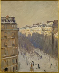 Boulevard Haussmann, efecto de nieve