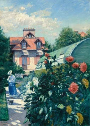 Dalias, jardín en Petit Gennevilliers, 1893