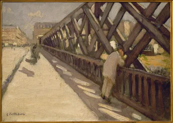 El Puente de Europa, boceto preliminar (pintura sobre lienzo)