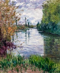 Le petit bras de la Seine en automne, ca. 1890 (óleo sobre lienzo)