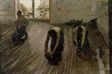 Estudio para «Los acuchilladores de parqué», 1875
