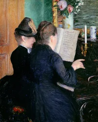 La lección de piano, 1881
