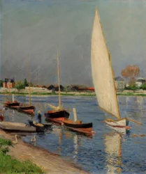 Veleros en el Sena en Argenteuil