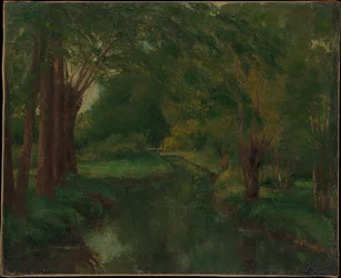 Un arroyo en un claro (posiblemente «Arroyo, valle de Fontcouverte; estudio»)