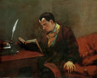 Charles Baudelaire, poeta francés (óleo sobre lienzo)