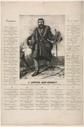 Jean Journet partiendo para la conquista de la armonía universal, 1850