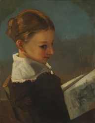 Julieta Courbet a la edad de diez años