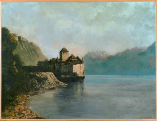 Le Chateau de Chillon - Castillo de Chillon (lienzo)