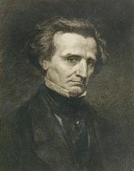 Retrato de Hector Berlioz (1803-69) grabado por A. Gilbert, publicado en la 