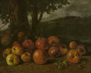 Bodegón con manzanas