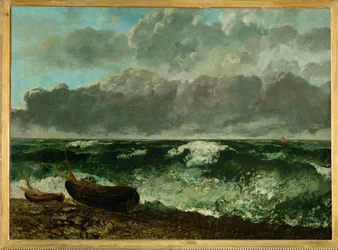 Mar tempestuoso (pintura sobre lienzo)