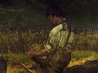Los picapedreros, detalle, c.1849 (óleo sobre lienzo)