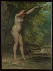 La joven bañista