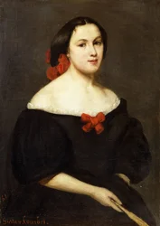 Mujer con Abanico, 1861