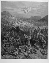 Batalla de Nicea durante la primera cruzada por Gustave Doré